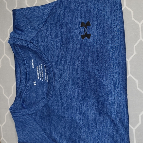 Under Armour Tech Tee Heat Gear, Men's Large, Blue - Picture 8 of 8